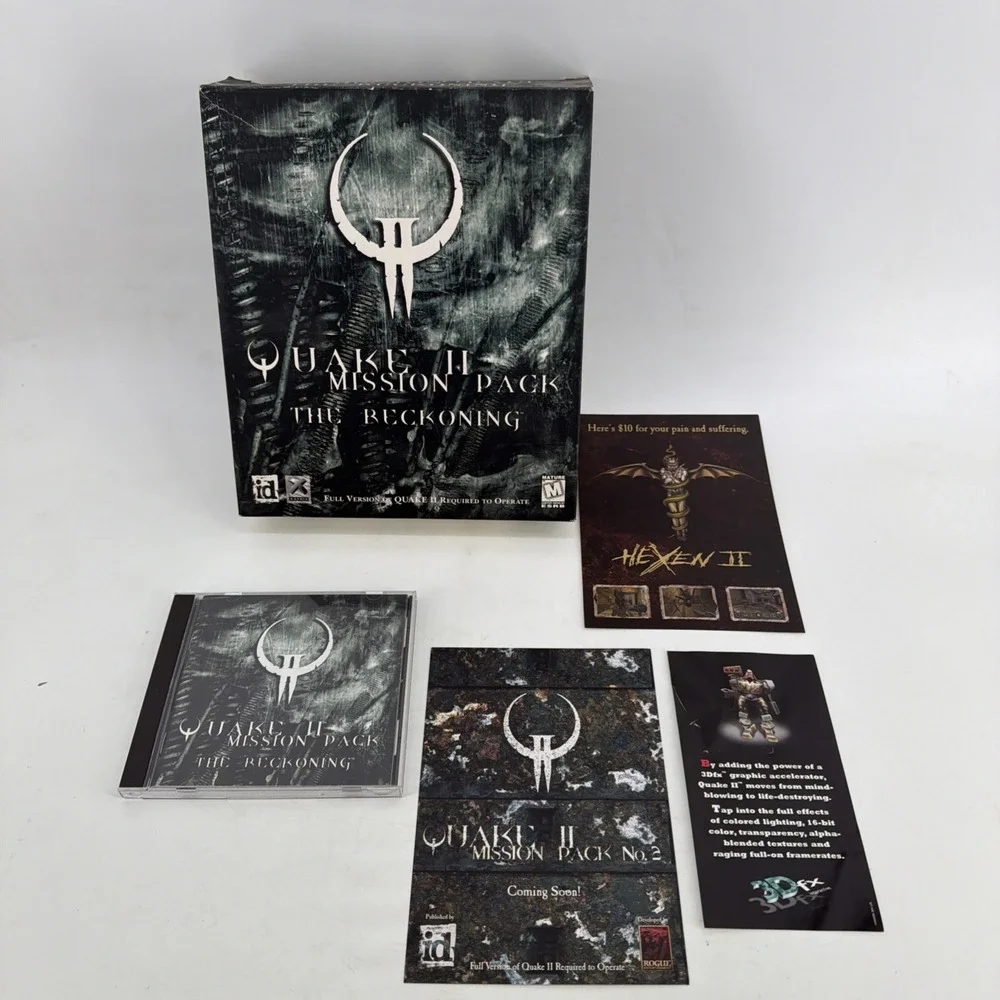 Quake 2 Mission Pack: The Reckoning PC. Original Big Box. Complete